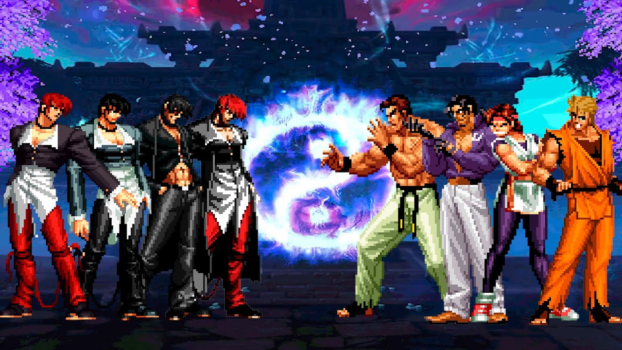 [KOF Mugen] Iori Yagami Team vs Art of Fighting Team