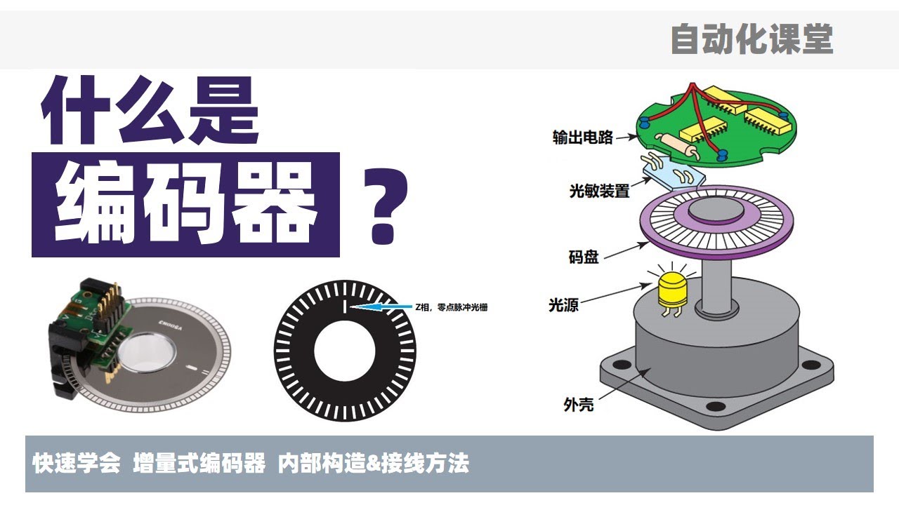 什麼是編碼器？增量式編碼器內部構造，如何接線？编码器 增量式编码器