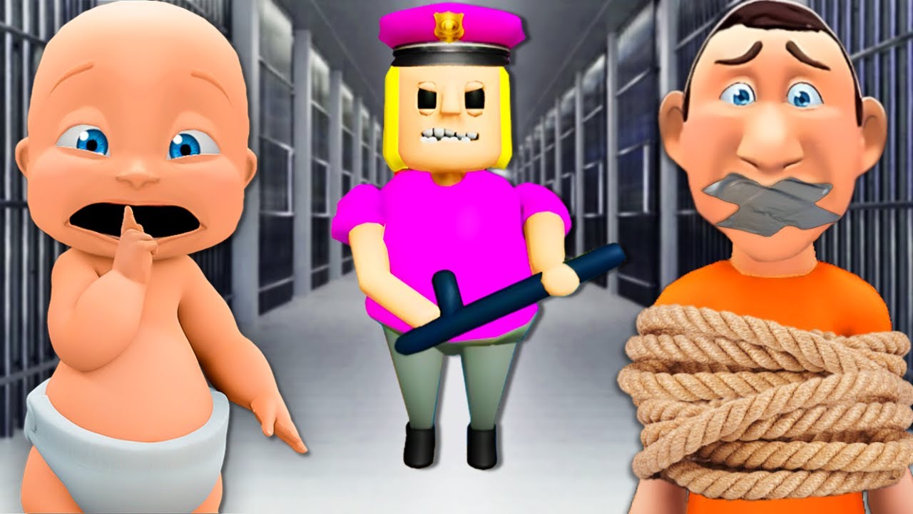 Baby RESCUES Daddy From GIRLS PRISON!