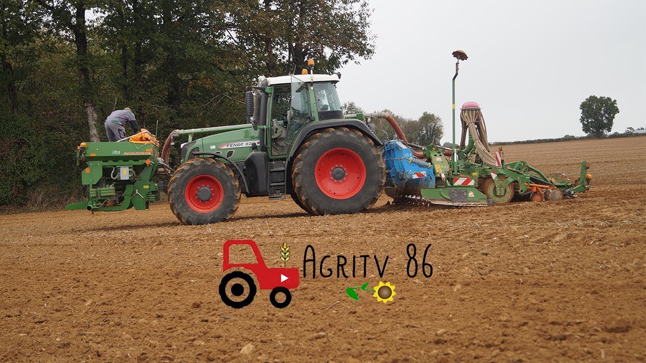 Semis blé 2017 | Fendt 820 & Amazon ADP Super 400