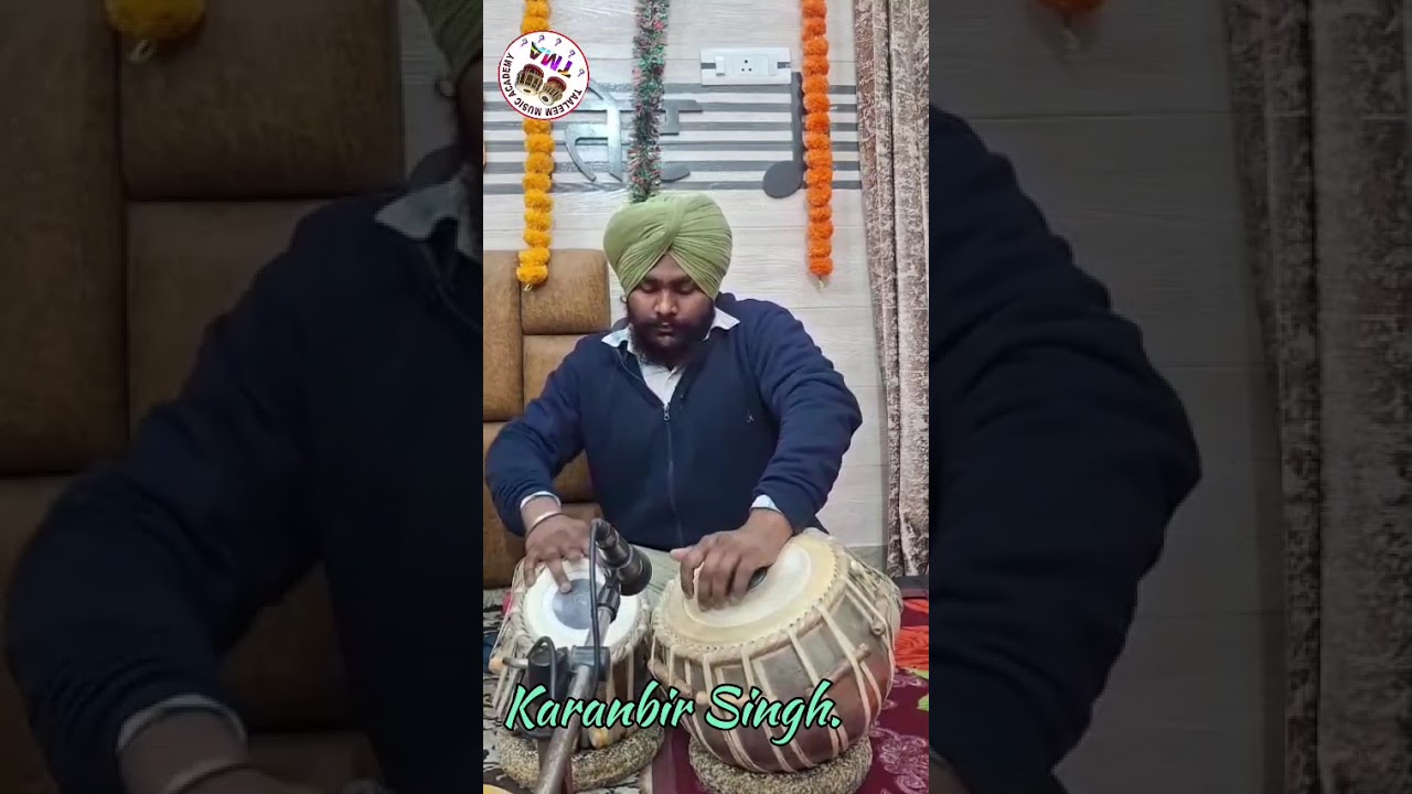 Karanbir Singh, brilliant student of @Taaleem_music_academy is presenting a Kayada of Teen-Taal. 