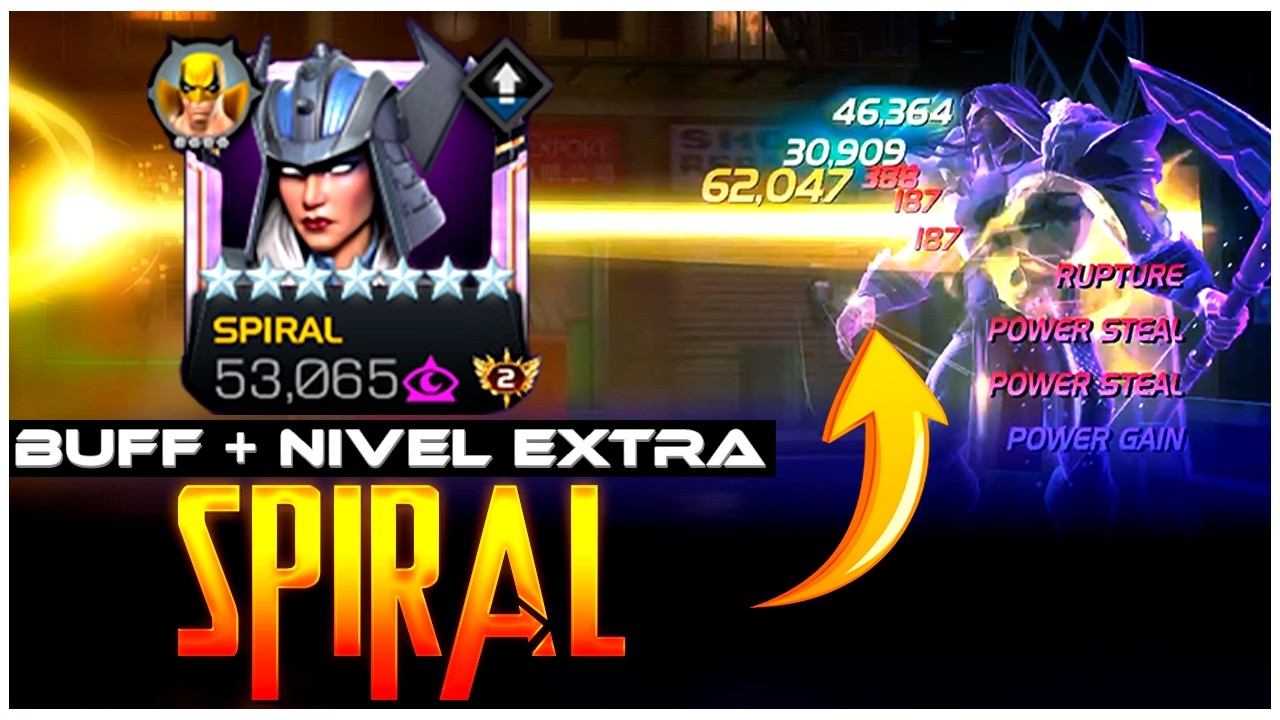 SPIRAL de 7⭐R4 y ⬆️n2  DESTROZANDO A FULL ROTURAS!  | marvel batalla mcoc #mcoc