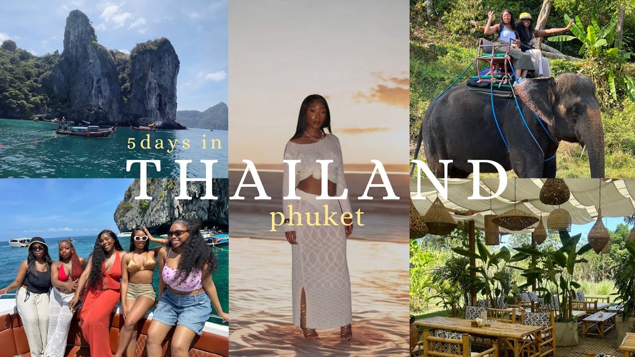 5 DAYS IN PHUKET THAILAND TRAVEL VLOG: phi phi islands, elephant ride, beach club, luxury villa