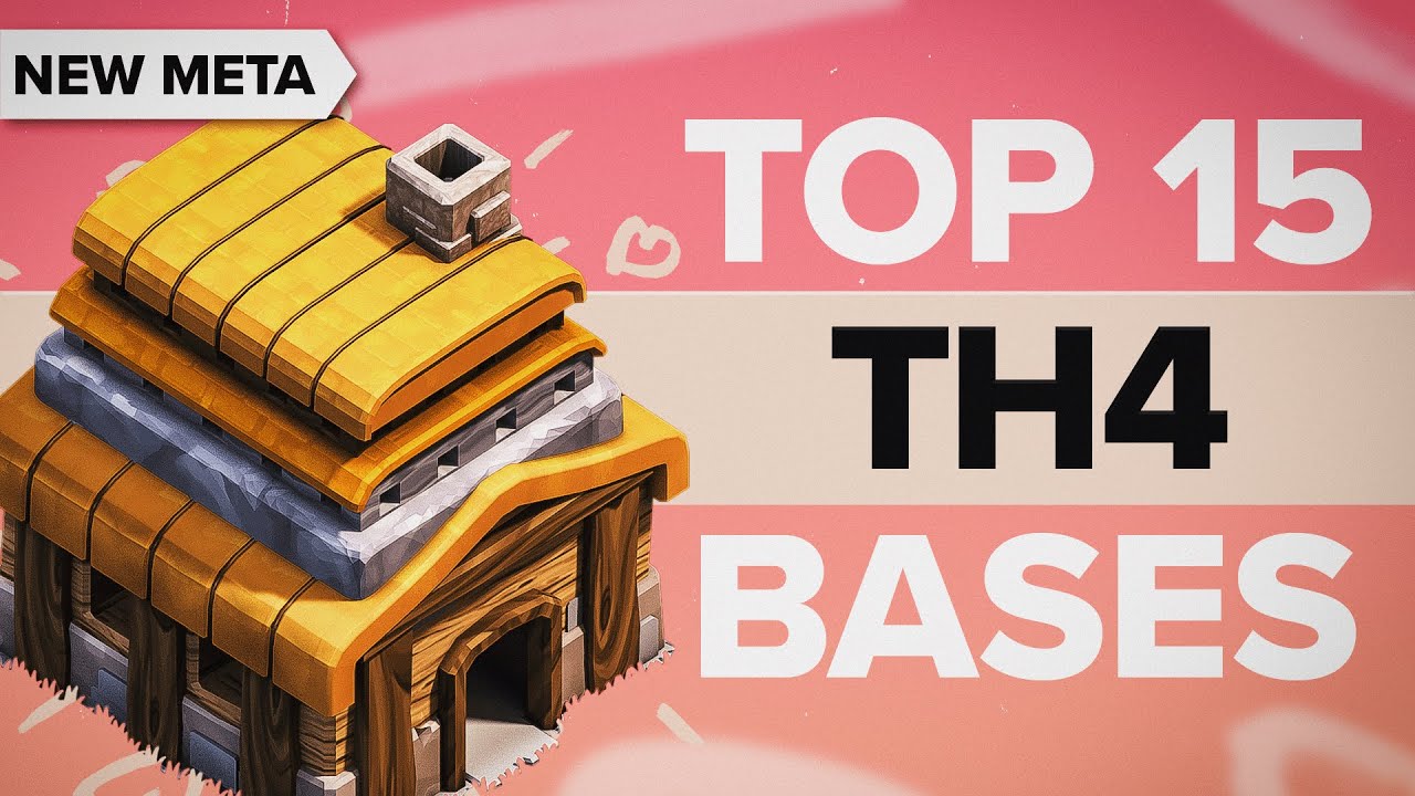 TOP 15 TH4 BASE Layouts 😍 NEW META (War/Trophy/Farming/Hybrid) Base Designs | Clash of Clans