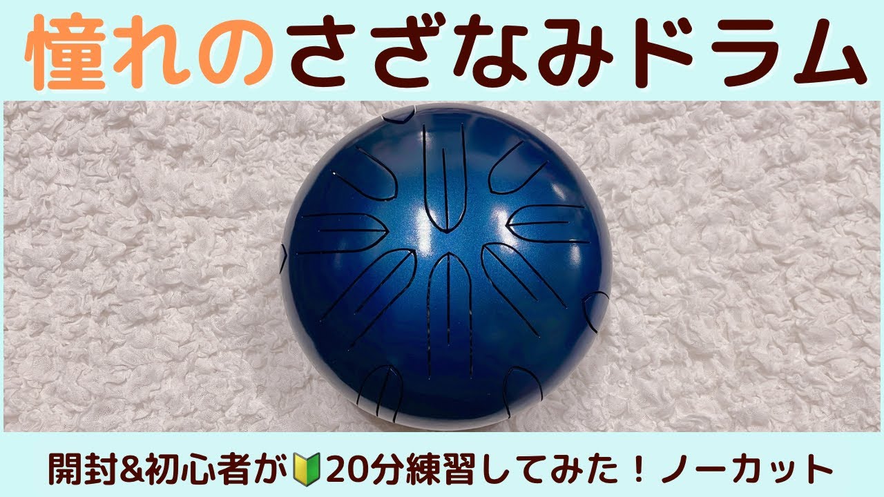 憧れのさざなみドラム買っちゃった！！【開封&初心者が🔰20分ひたすら弾いてみた】さざなみ楽器工房