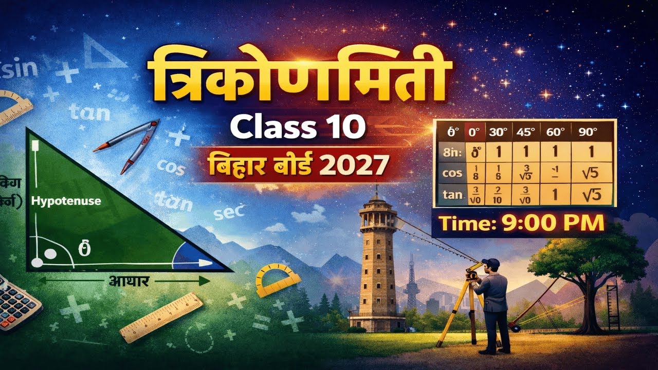 trigonometry|| bihar board 2027 Class 10 prasnawali 8.2 part 1 full trigonometry by Gyan sir