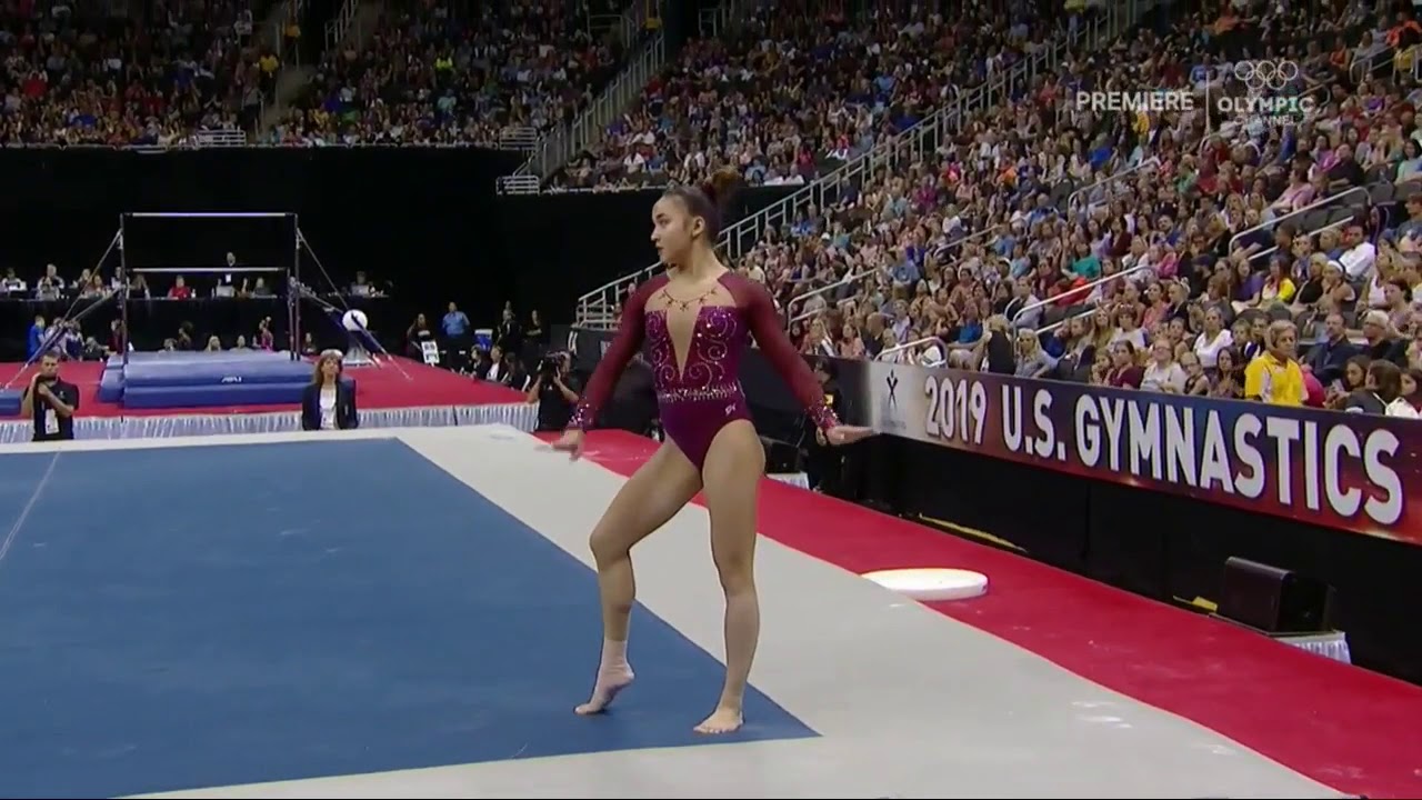 Aleah Finnegan Floor 2019 US Gymnastics Championships Day 2 60fps