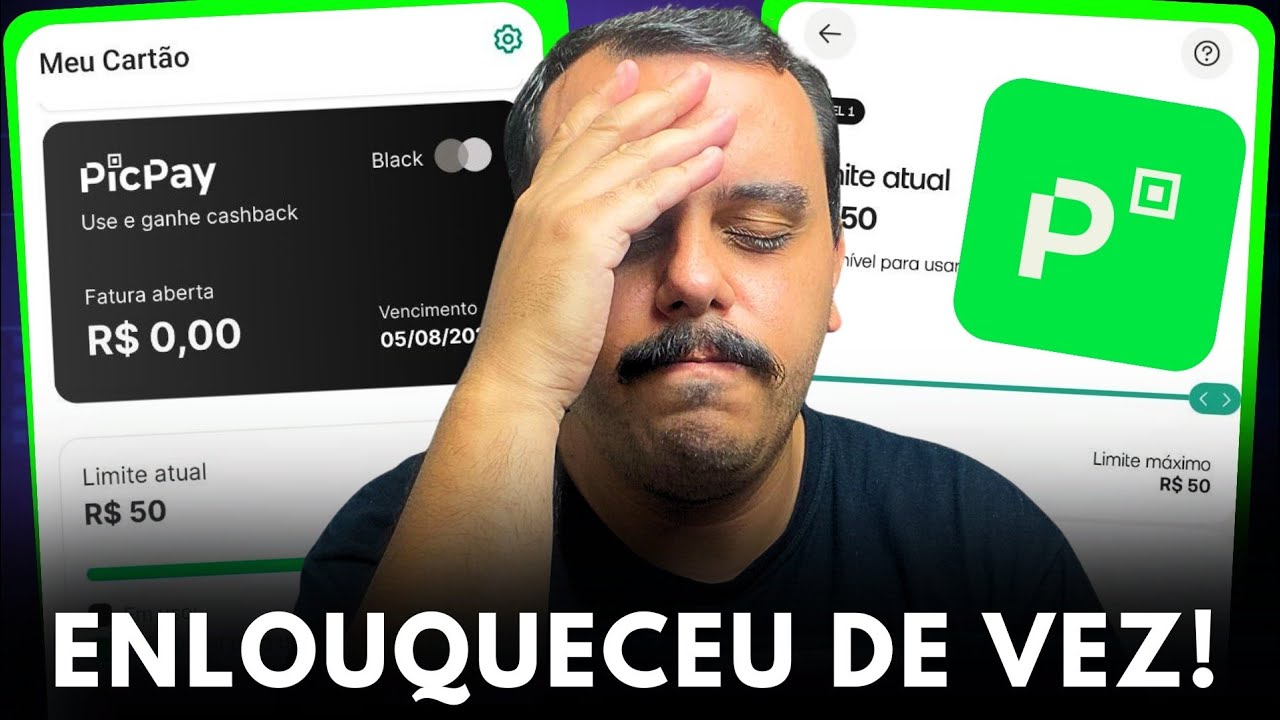 😱 PICPAY EST&Aacute; MALUCO, S&Oacute; PODE: CART&Atilde;O DE CR&Eacute;DITO BLACK COM LIMITE DE R$ 50,00 QUAL O MOTIVO? 🤣🤣