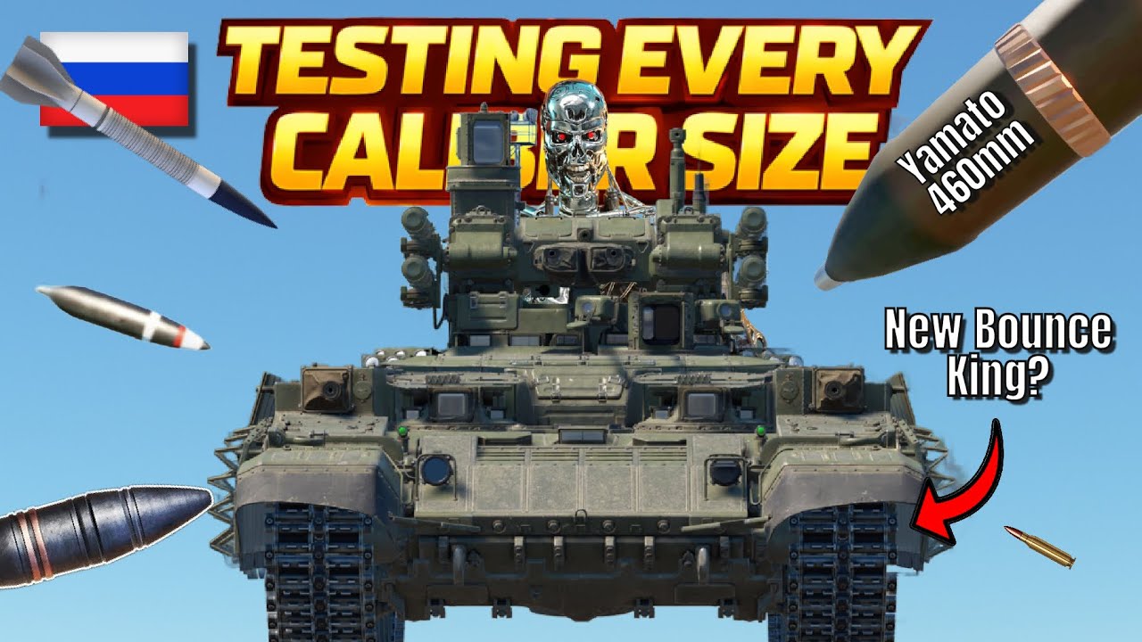 RUSSIA’S STRONGEST TANK SUPPORT VEHICLE (BMPT) VS EVERY CALIBER SIZE - WAR THUNDER