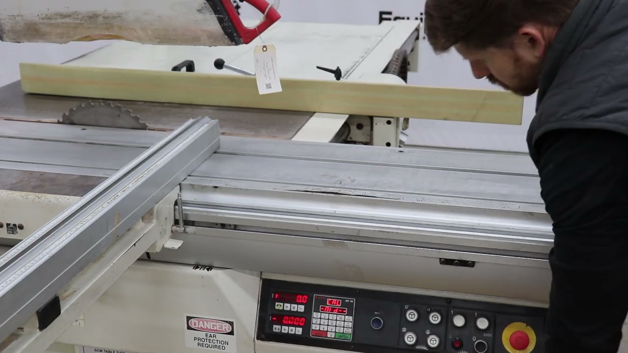 SCM SI 350 E Sliding Table Saw w/ Programmable Fence, Powered Tilt/Height Adjustment
