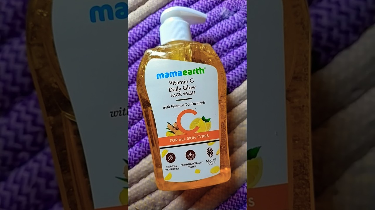 mamaearth vitamin c daily glow face wash # glowing skin # shots video # flipkart