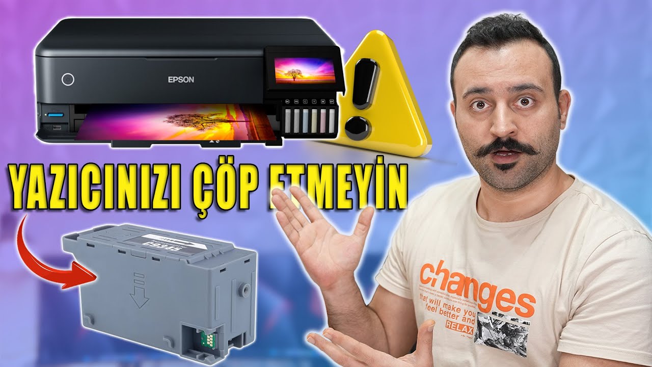 Yazıcıyı Modifiye Ettim! Atık Mürekkep Tankı Sorunu Kalmadı 😁