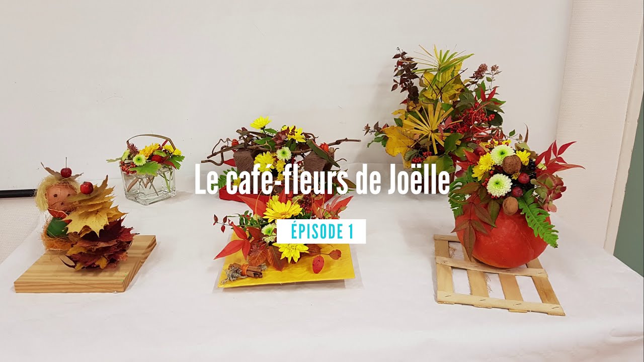 Café-fleurs : couleurs d'automne