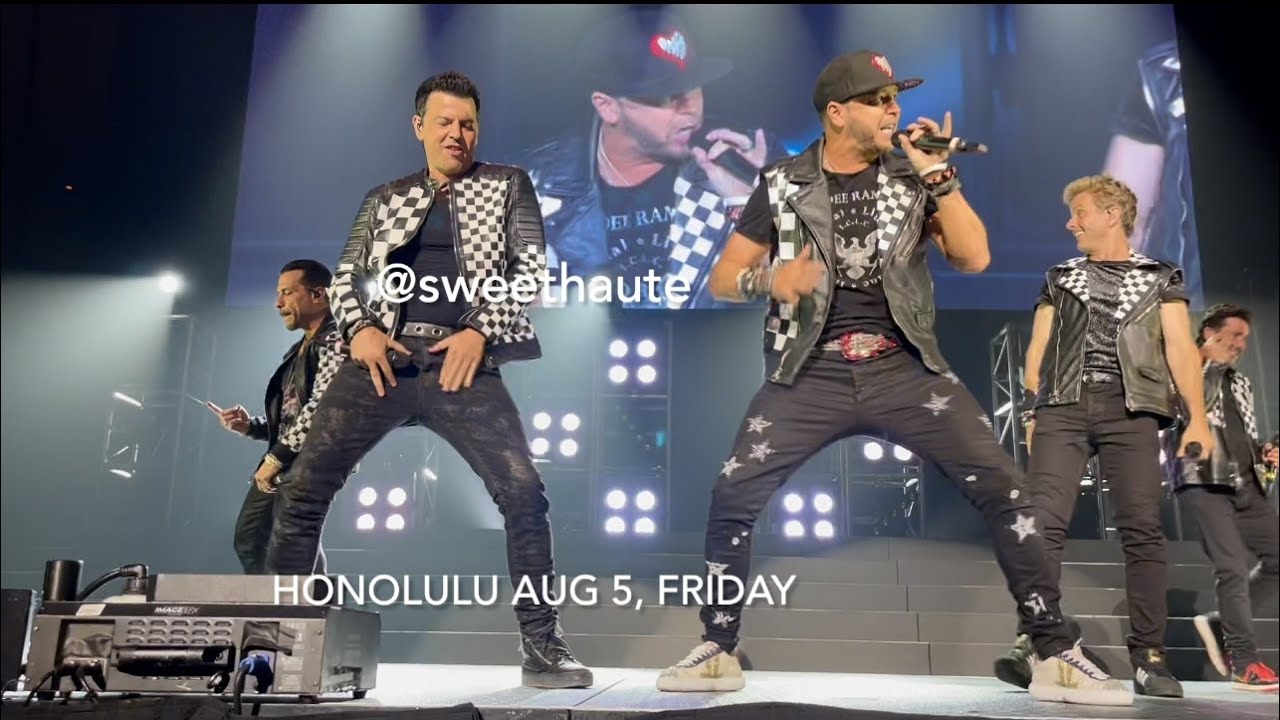 NKOTB Hawaii Friday BLOCK PARTY 8/5 2022 Mixtape Tour Jordan Knight Front Row | SWEETHAUTE