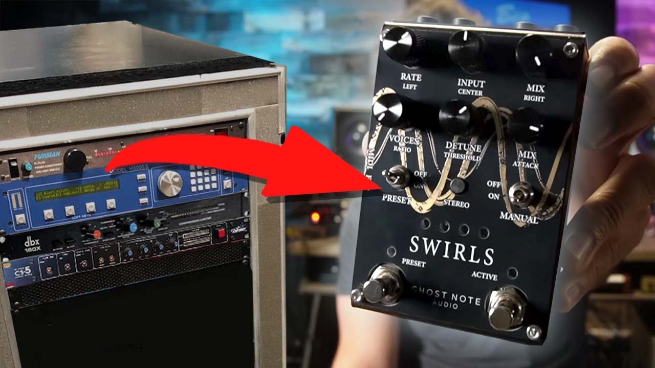 Целая стойка!!! Аудиозапись Ghost Note SWIRLS = Tri Chorus : Micropitch : Compression