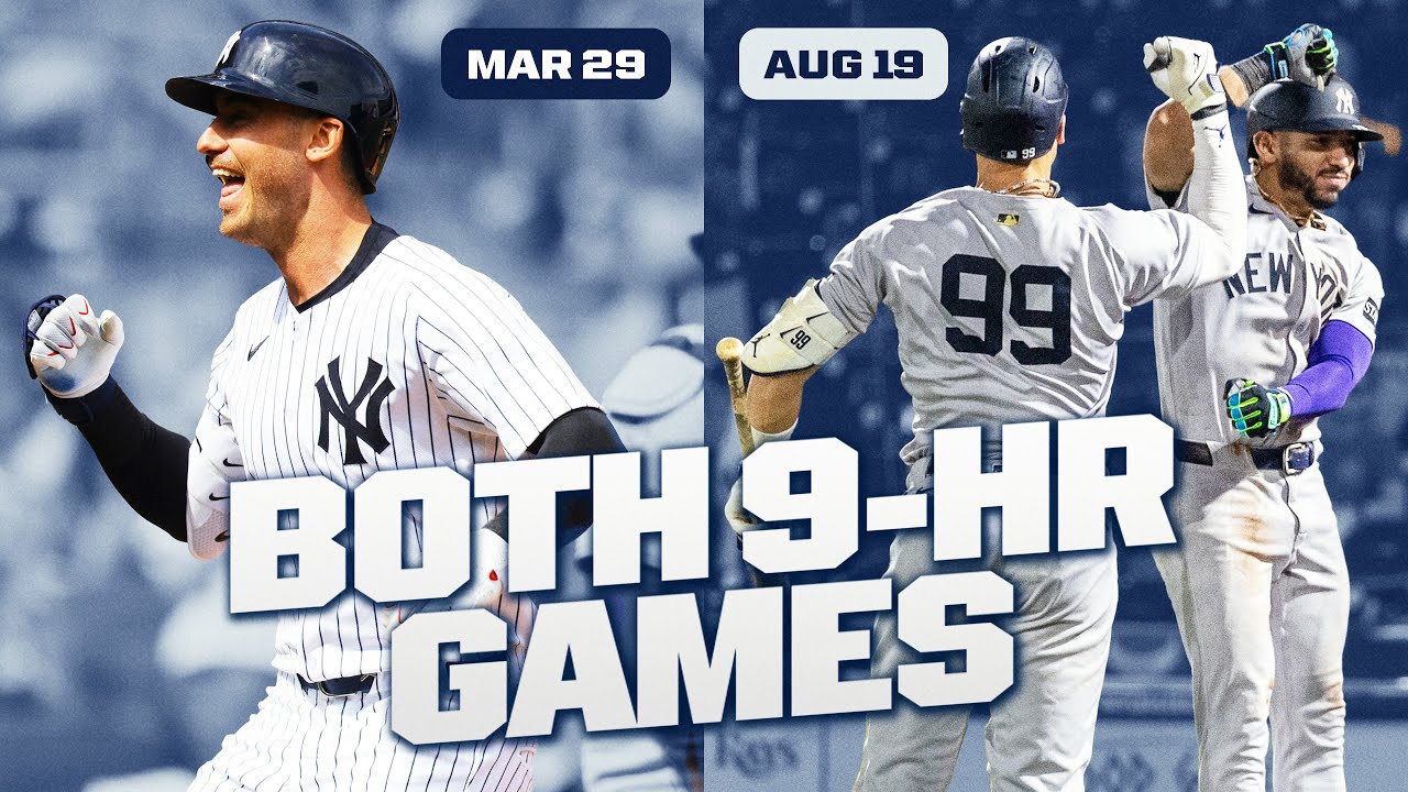 ALL 18 HOME RUNS: Both Yankees 9-HR Games 🔥 | So nice they did it TWICE!