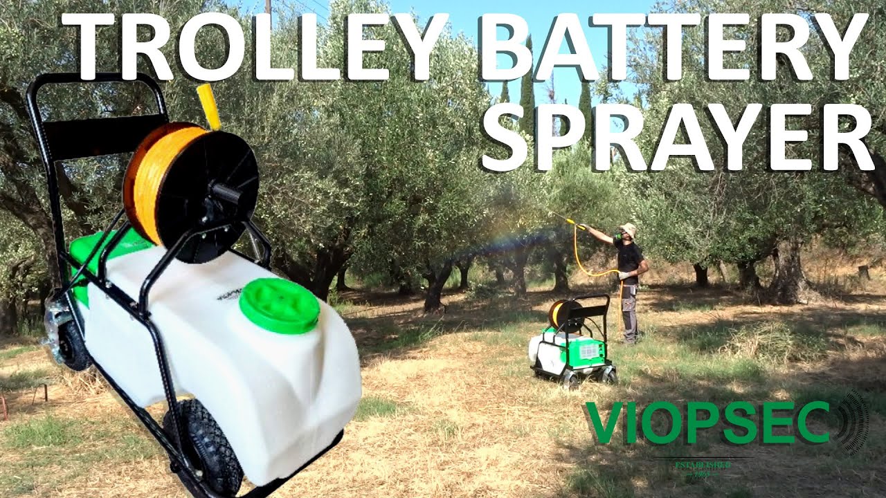 Primavera Trolley Battery Sprayer | With double injection pump | English