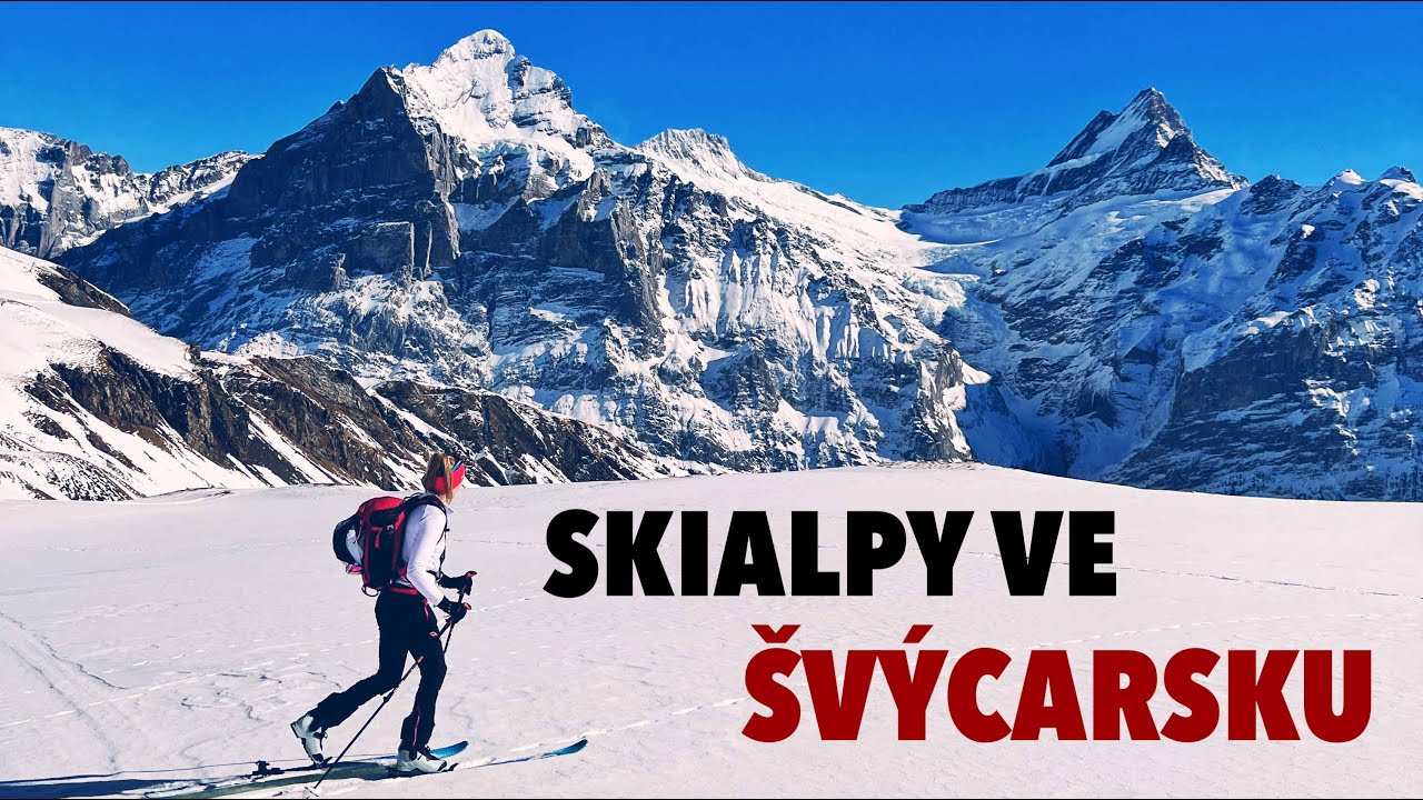 Skialpy ve Švýcarsku s výhledem na Eiger