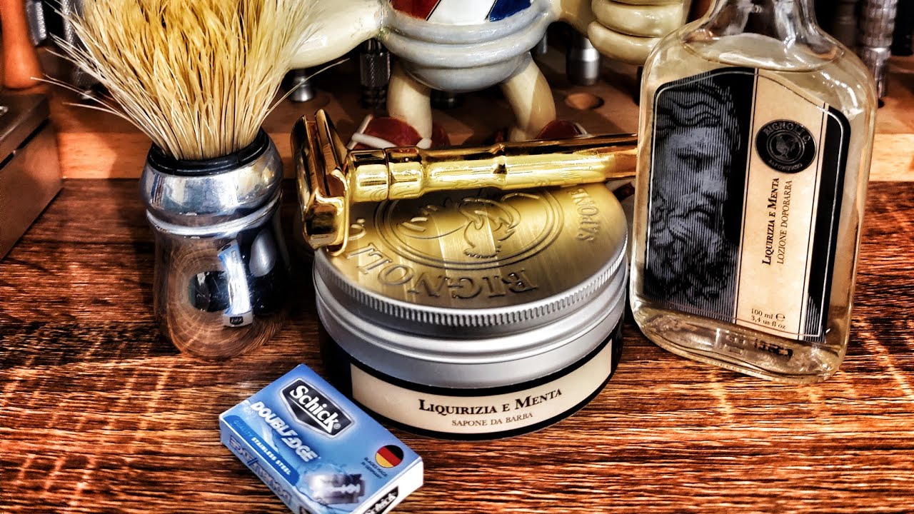 💈ITALIA Vs GERMANIA💈Rasoio Merkur Futur 🇩🇪, Sapone Bignoli 