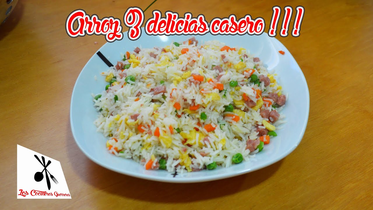 🍚 Arroz TRES DELICIAS (estilo restaurante chino) 🍚