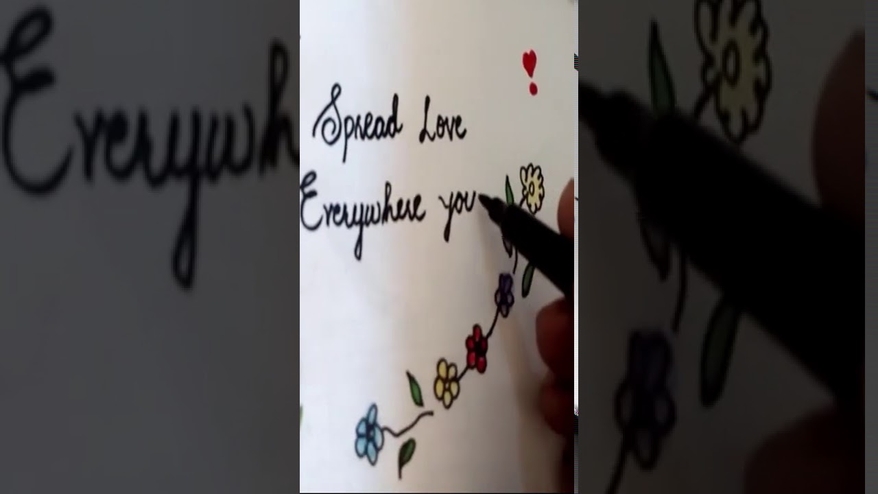 Beautiful Quote Spread love where you go