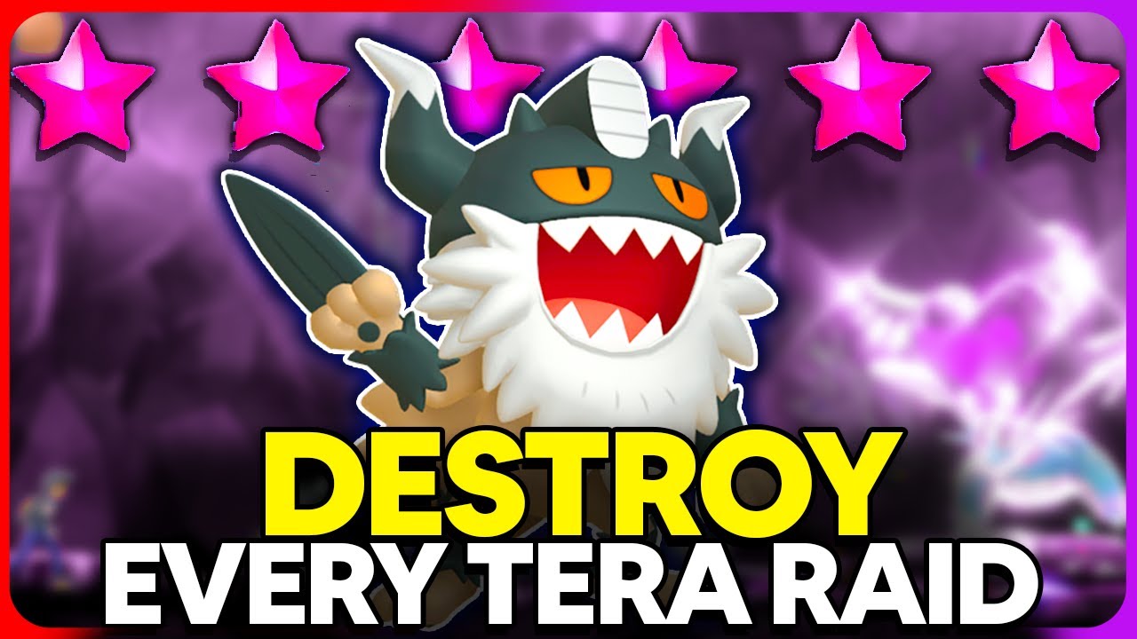 DESTROY 5 & 6 STAR Tera Raids FAST with Perrserker in Pokemon Scarlet & Violet