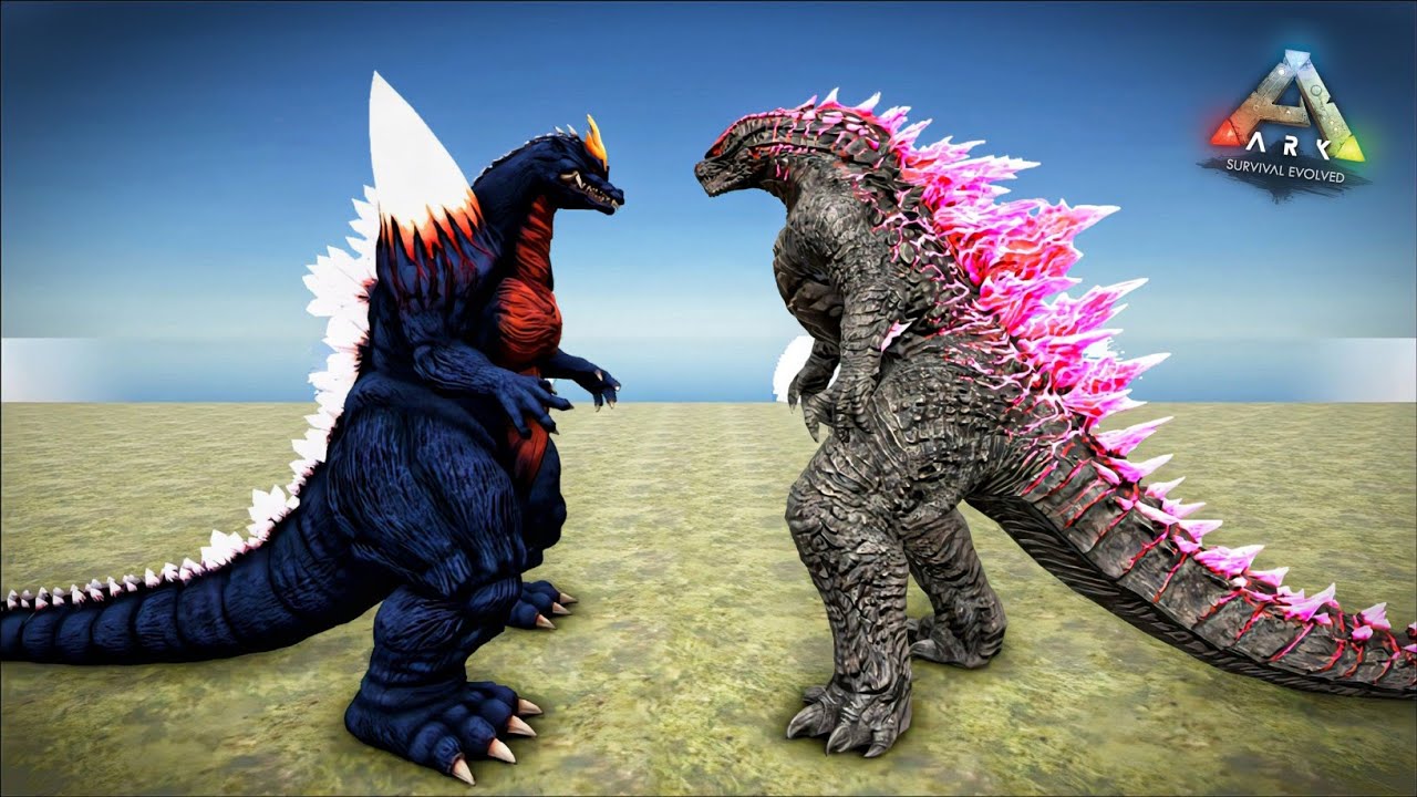 SPACE GODZILLA VS ARK GODZILLA & KAIJU'S | ARK: Survival Evolved