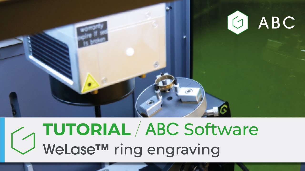 Engrave EASILY a ring with the WeLase™ and ABC Software