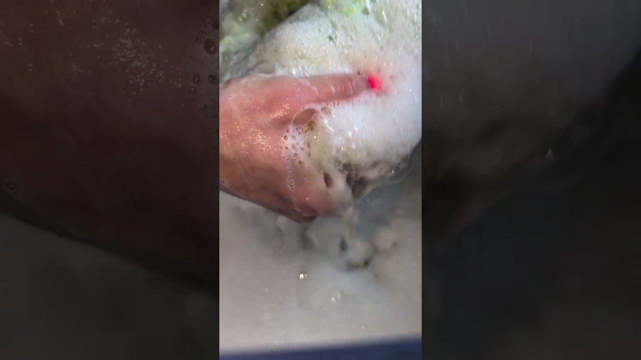 ASMR - Sudsy Mophead Scrub ✨ Relaxing Scrubbing Sounds 😴