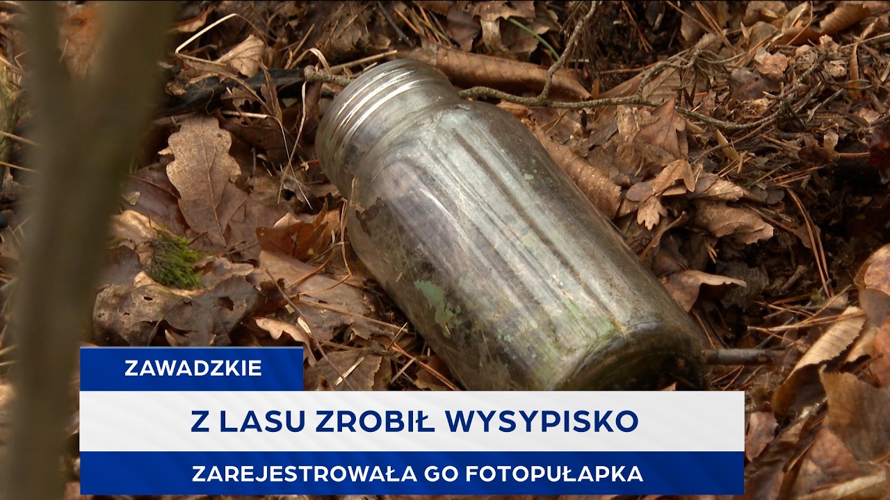 Z lasu zrobił wysypisko. Zarejestrowała go fotopułapka