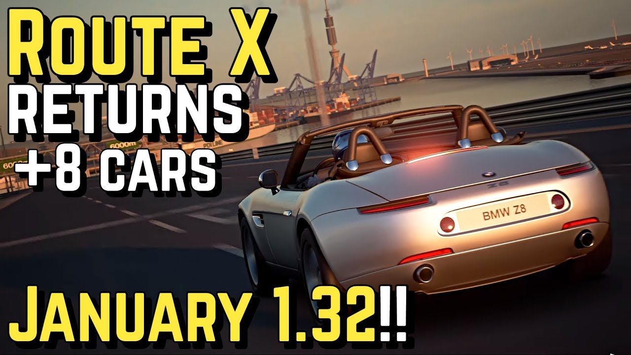 *ROUTE X* + 8 Cars Confirmed for GT SPORT 1.32!! (January Update)