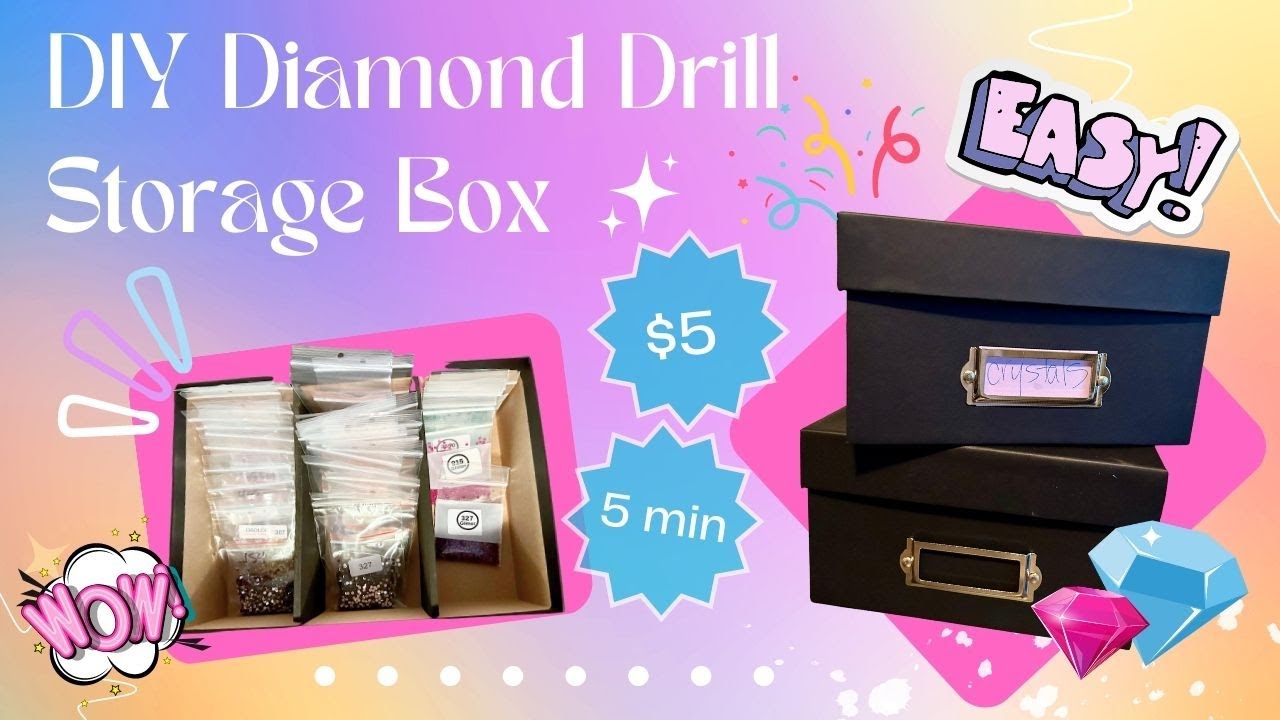 DIY diamond painting drill storage box!
