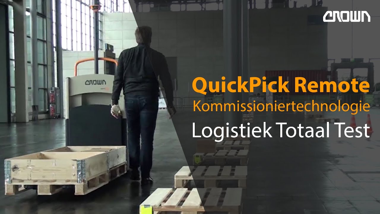 Crown Kommissionierer |  QuickPick® Remote | Logistiek Totaal Test