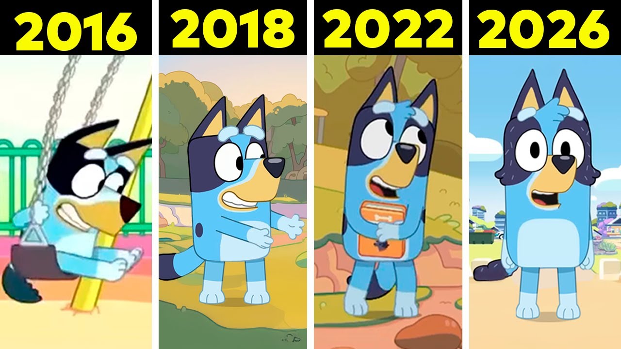 Эволюция Bluey (2016-2026)