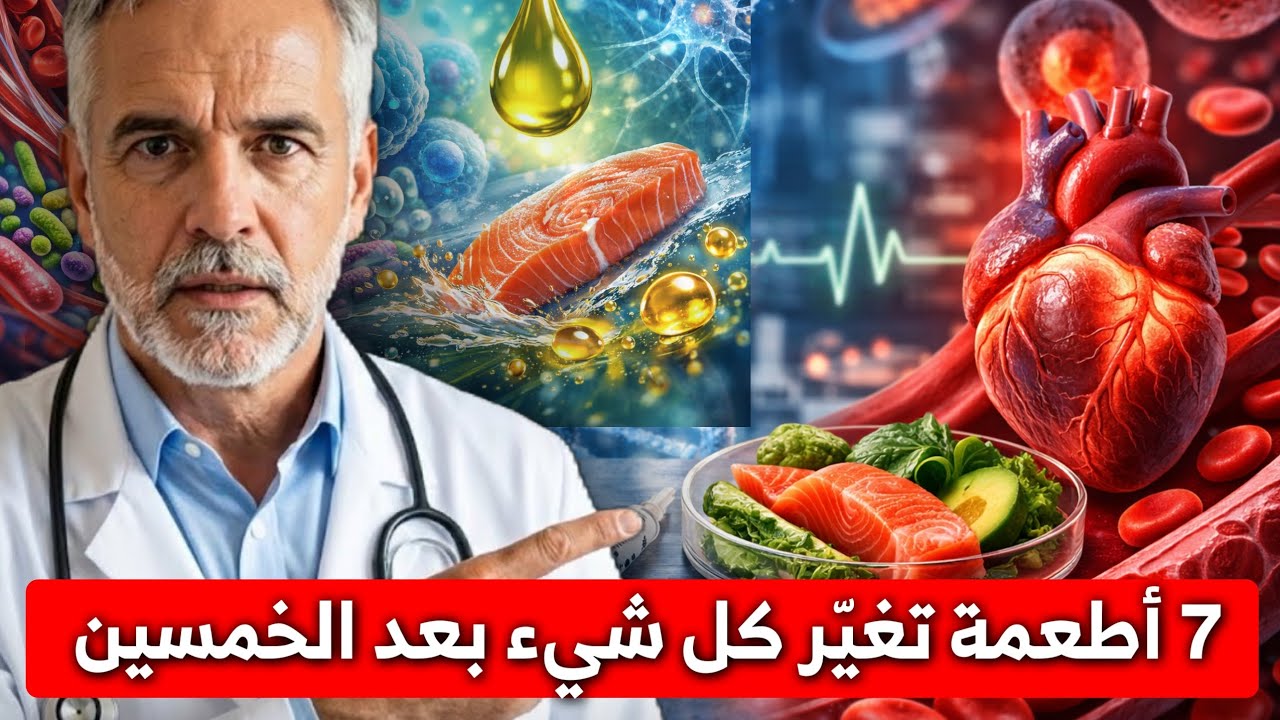 إذا تجاوزت الخمسين… شاهد هذا قبل وجبتك القادمة (10 أطعمة تغيّر مسار جسدك)