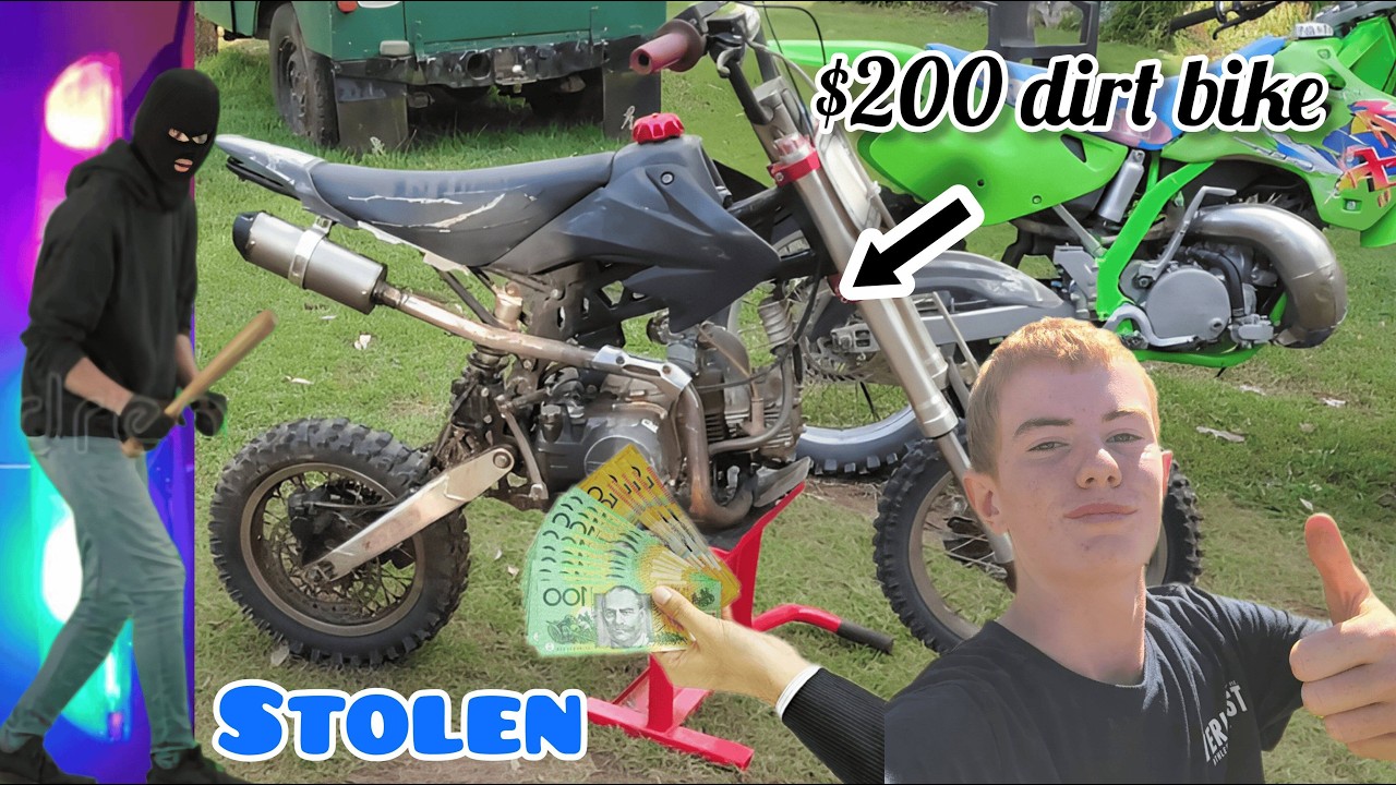 I Bought a Stolen Dirt Bike for $200 and illegal Ride Out (Cops)