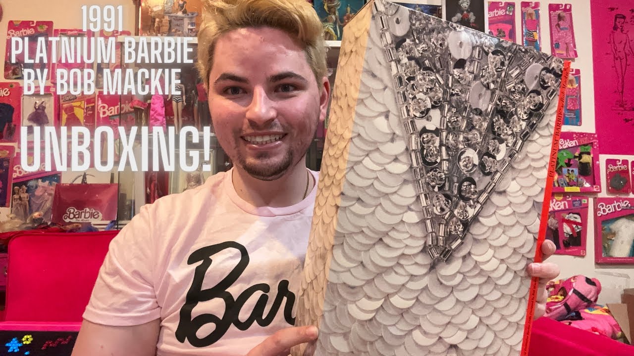 1991 Platinum Barbie by Bob Mackie Unboxing!