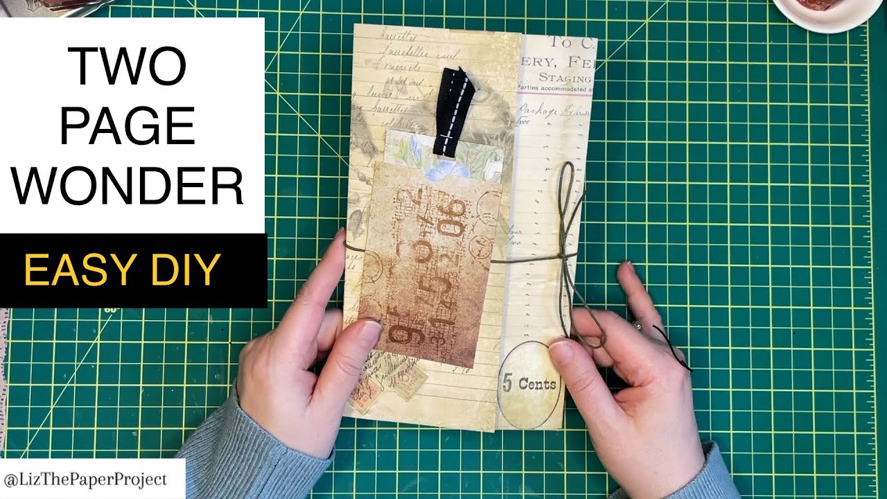 TWO PAGE WONDER! ✨ EASY FOLIO DIY ✨Making & Creating #tutorial #papercrafts