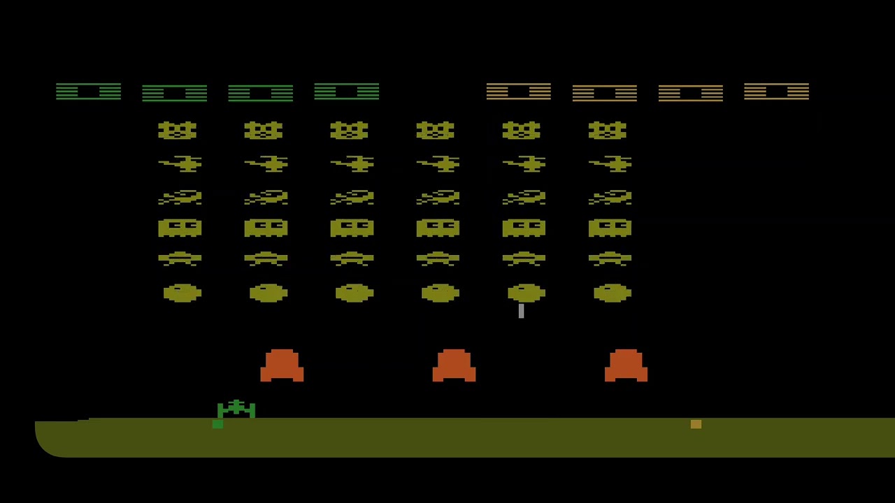 Playing Space Invaders on Atari 2600