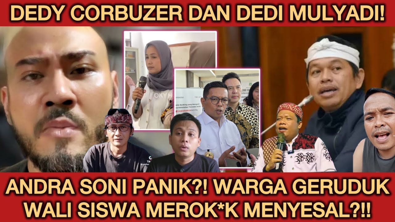 DEDDY CORBUZER & DEDI MULYADI SEMPROT GUBERNUR BANTEN! WALI SISWA MEROK*K NYESEL! ANDRA SONI PANIK?!
