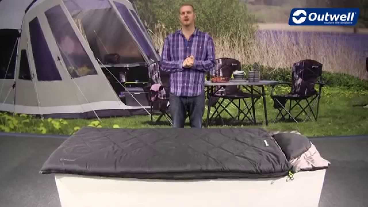 Outwell Sleeping bag Contour Black | Innovative Family Camping