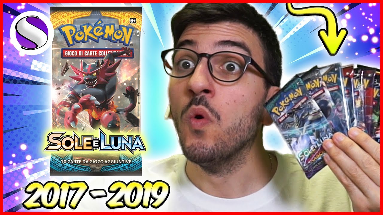 APRO TUTTE le BUSTINE dell'era SOLE e LUNA (2017-2019) - Carte Pokemon