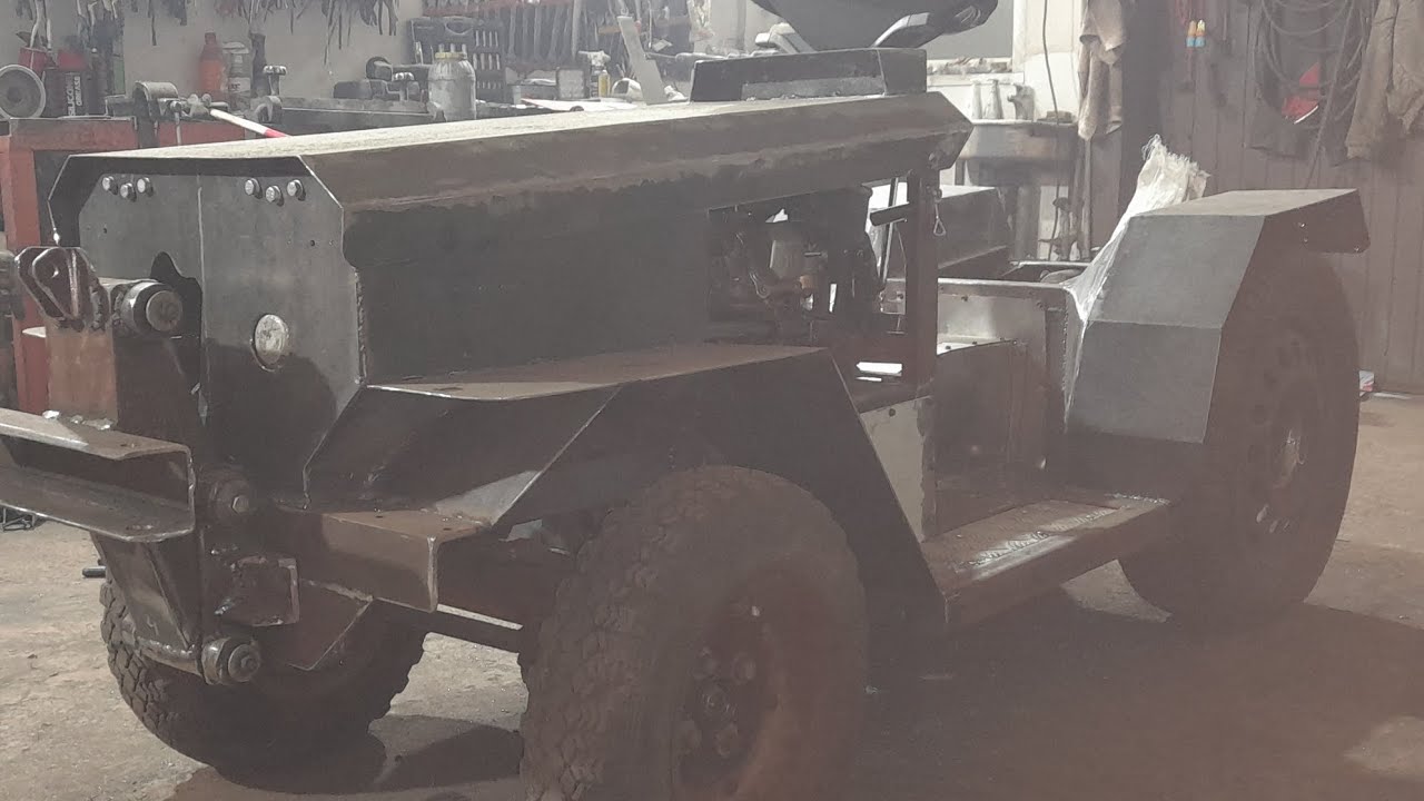 Front linkage for a mini tractor.