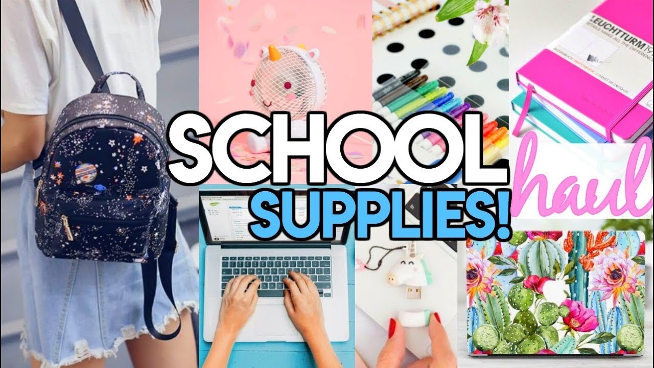 BACK TO SCHOOL SHOPPING HAUL! 2018 - Macbook, Moleskin Notebooks, MUST HAVE Technology & More!