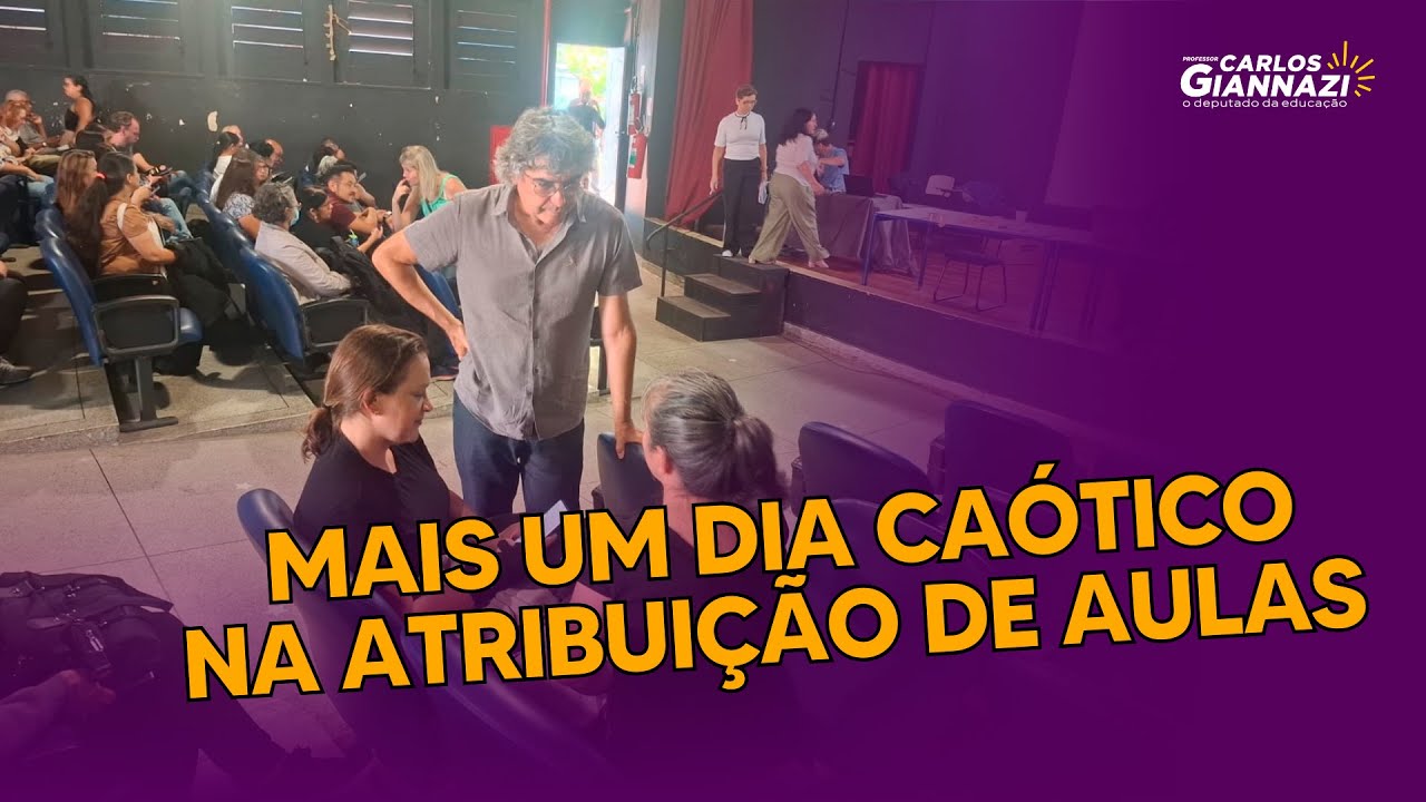 🗣️ MAIS UM DIA DE CAOS NA ATRIBUIÇÃO DE AULAS!