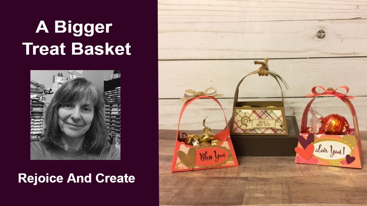 A Bigger Treat Basket Paper craft Tutorial for Valentines Moms & More