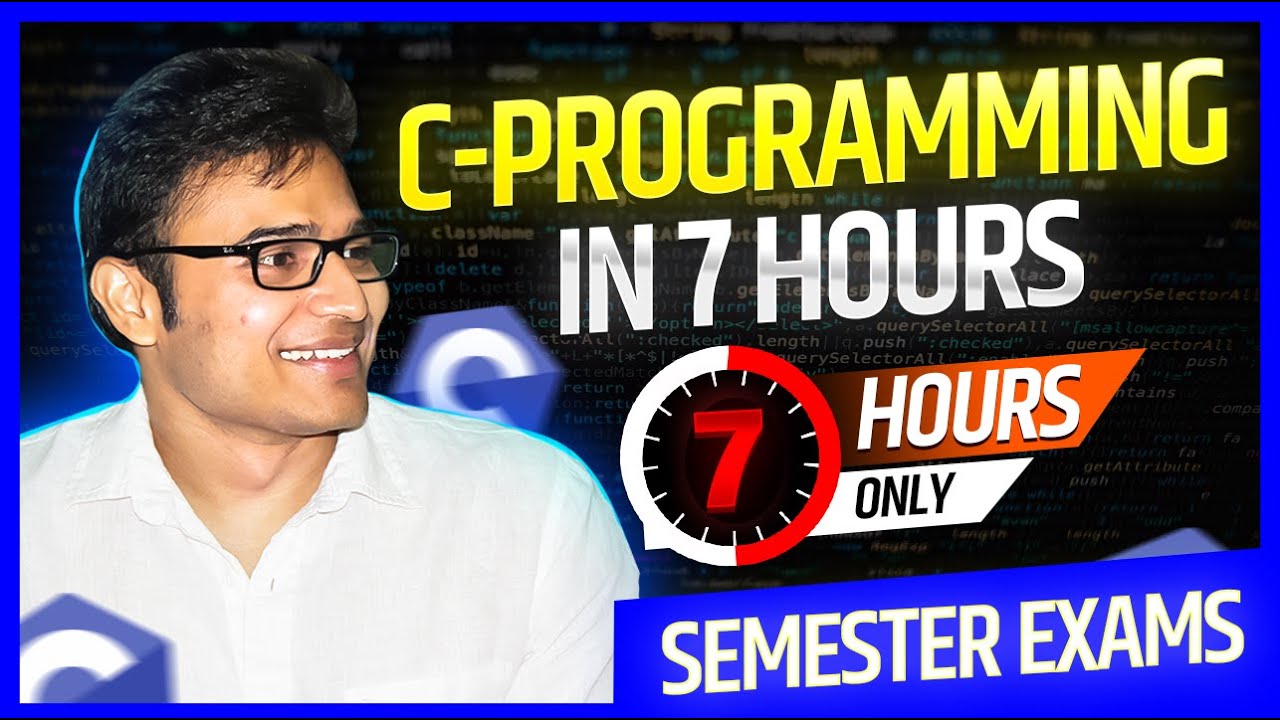 C-Programming in One Shot | Semester Exams Preparation | GATE Preparation | Ravindrababu Ravula