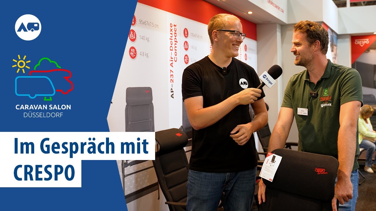 Für jeden der passende Campingstuhl - bei Crespo auf dem Caravan Salon 2023