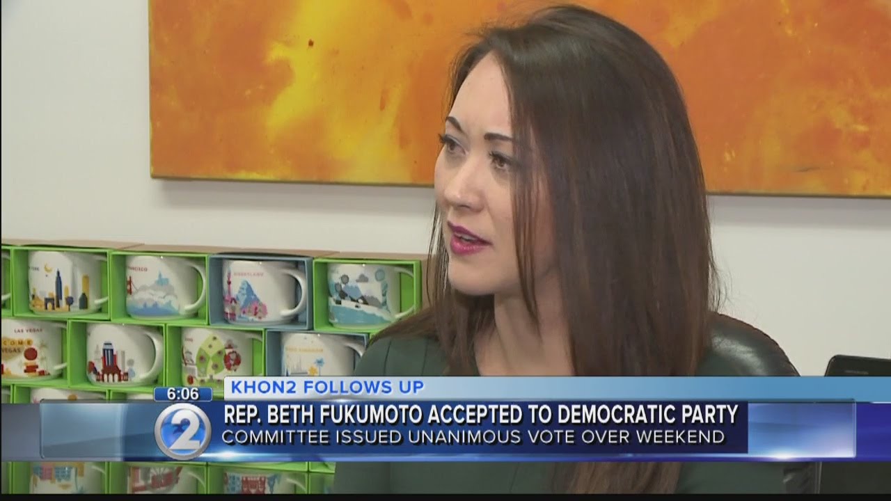 Party switch official as Democrats vote to accept Rep. Fukumoto