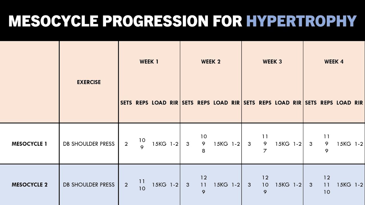 How to Progress Hypertrophy Training | Part 3: Mesocycle Progression